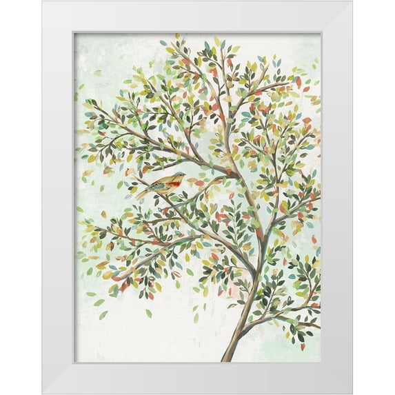 Isabelle Z 25x32 White Modern Wood Framed Museum Art Print Titled - Spring Tree I