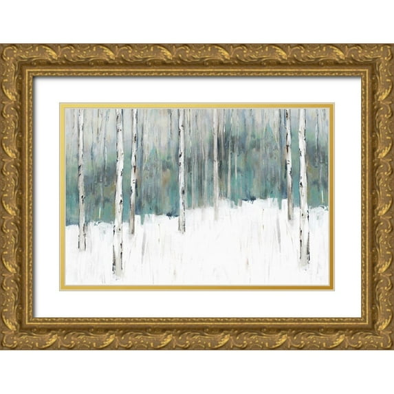 Isabelle Z 32x23 Gold Ornate Wood Framed with Double Matting Museum Art Print Titled - Winters Trail I