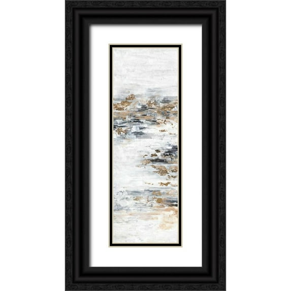 Isabelle Z 7x14 Black Ornate Wood Framed with Double Matting Museum Art Print Titled - Memory II