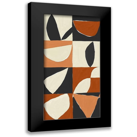Isabelle Z 9x14 Black Modern Framed Museum Art Print Titled - Mayan Pattern II
