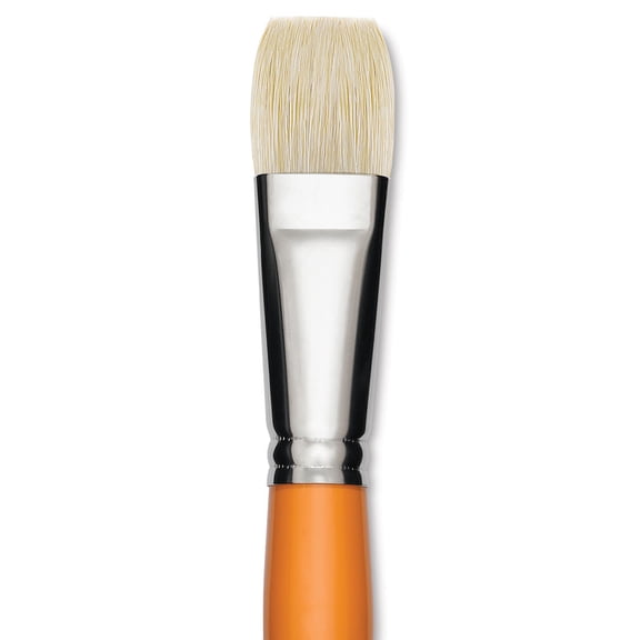 Isabey Chungking Interlocking Bristle Brush - Bright, Long Handle, Size 14