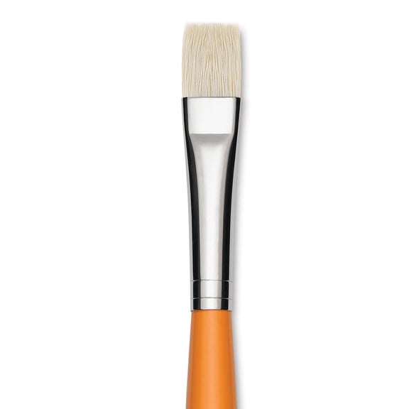 Isabey Chungking Interlocking Bristle Brush - Bright, Long Handle, Size 8