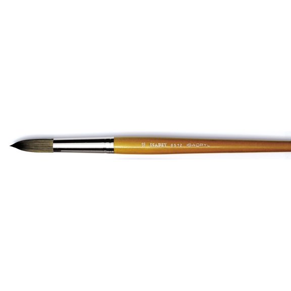 Isabey Isacryl Synthetic Brush, Round, Size 12