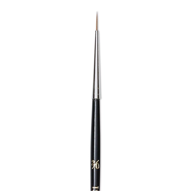 Isabey Pure Kolinsky Sable Brush Full Belly Round, Short Handle, Size 2/0