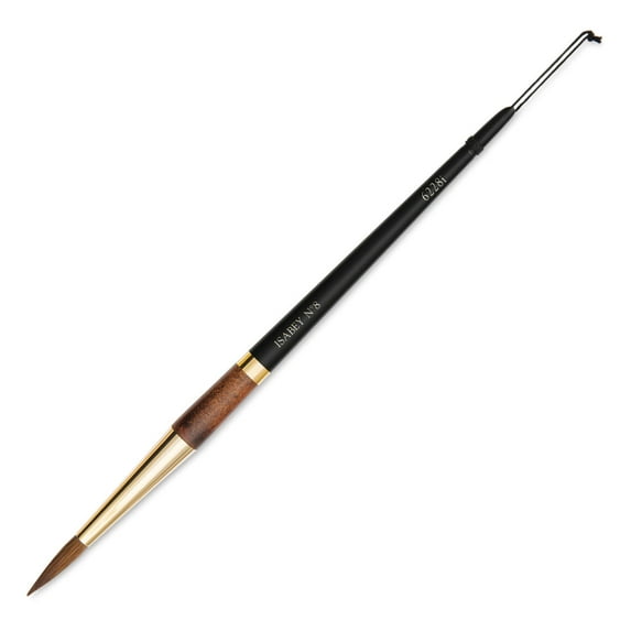 Isabey Vintage Kolinsky Sable Brush - Round Big Belly, Size 8