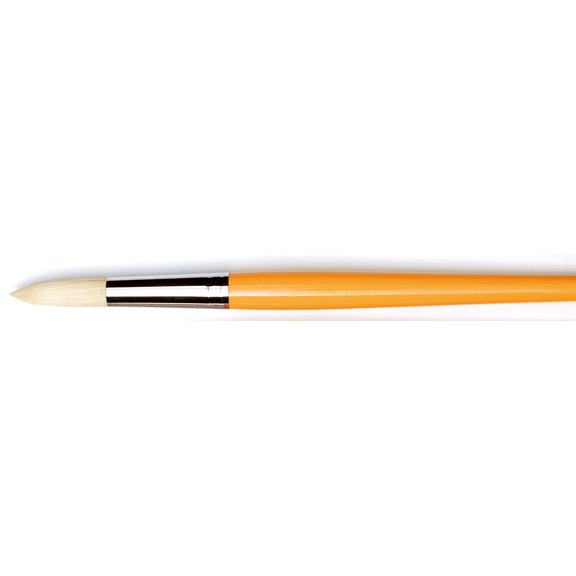 Isabey Yellow Handle Chungking Bristle Brush, Round, Size 12