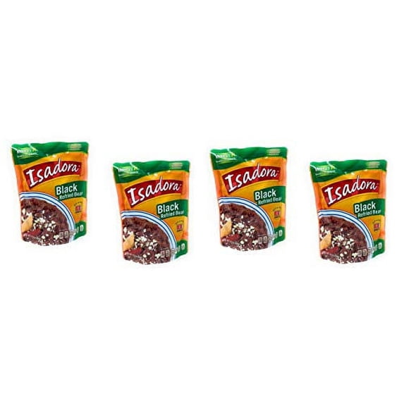 Isadora Black Refried Beans ~ pack 4