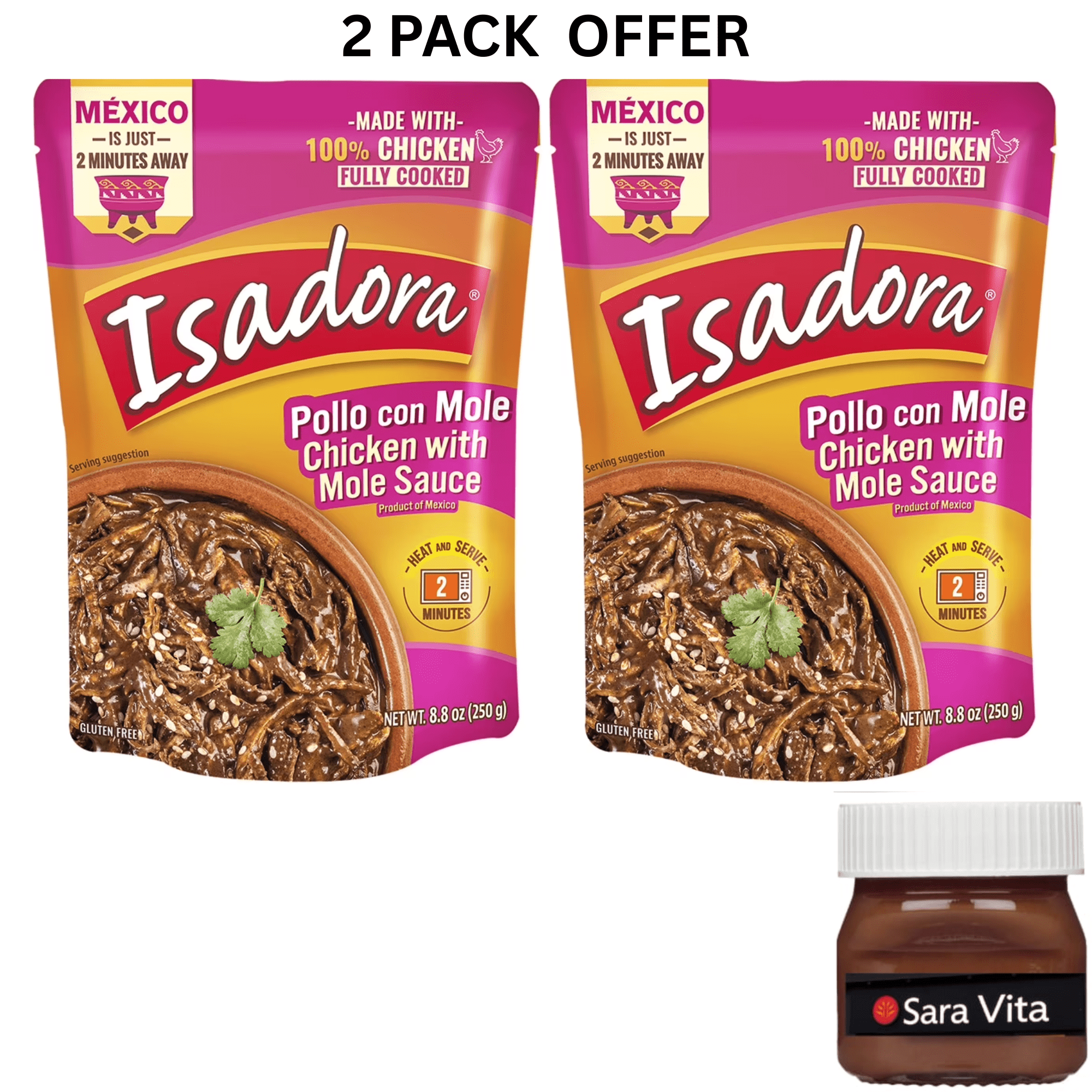 Isadora Chicken with Mole Sauce, 28 oz Pouch