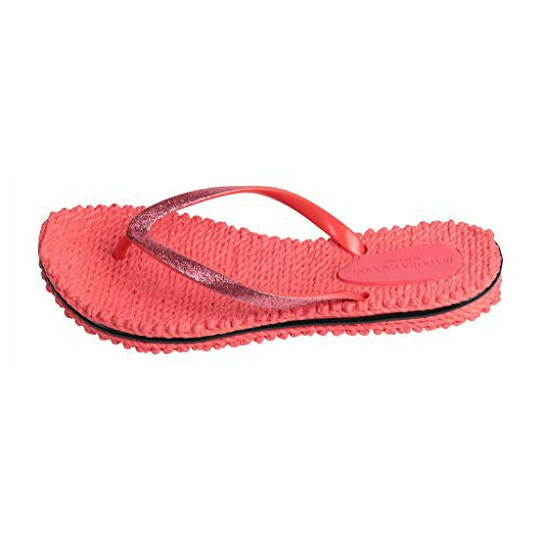 Sequin flip flops in vibrant colors 2025