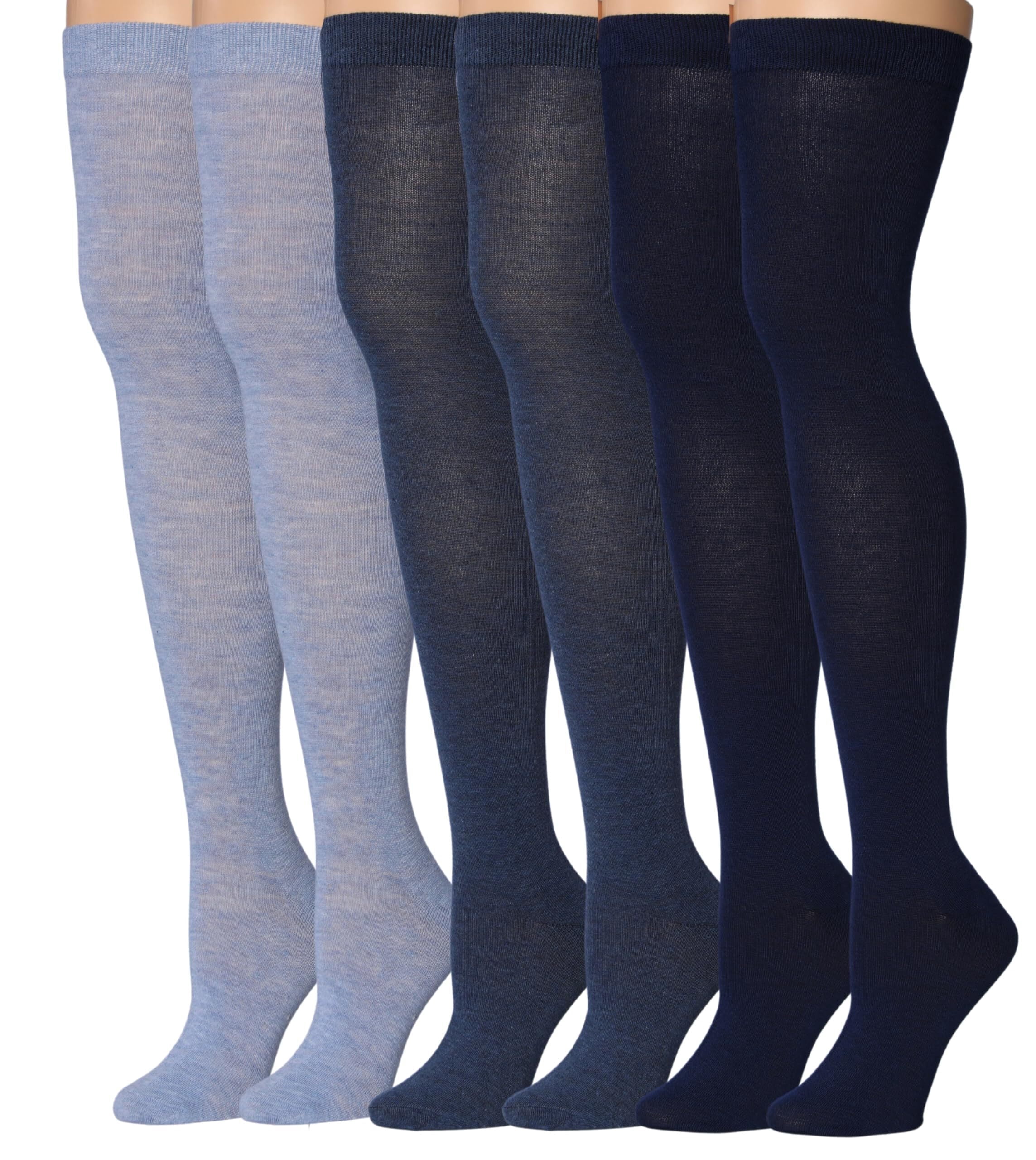 Socks Collection Isadora Paccini Women's Essential Over-Knee Sock Collection – 3 Pairs ...
