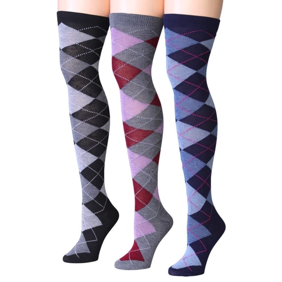 Isadora Paccini Women's 3 Pairs Over The Knee Socks