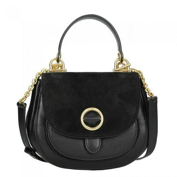 Isadore Medium Suede Satchel - Black - 30F6AIXM2S-001