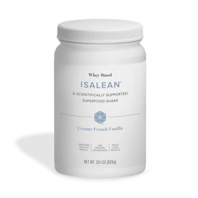 Isagenix IsaLean Shake - Complete Superfood Meal Replacement Drink Mix for  Maintaining Healthy Weight and Lean Muscle Growth - 826 Grams - 14 Meal  Canister (Creamy French Vanilla Flavor) 