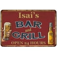 thumbnail image 1 of Isai's Red Bar and Grill Rustic Sign Decor 8x12 108120045150, 1 of 1