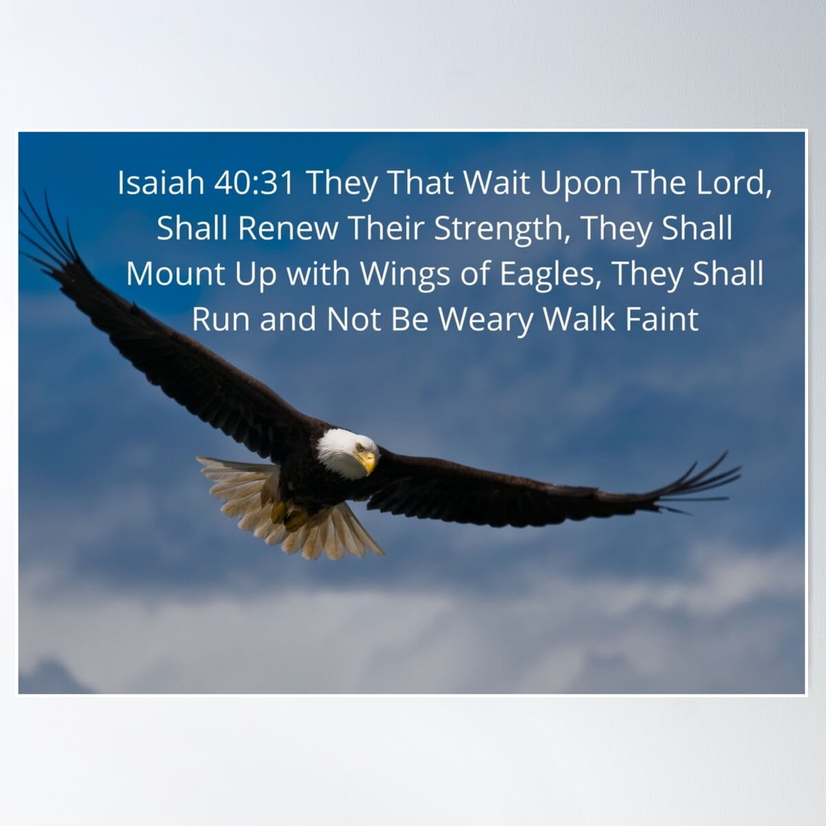 Isaiah 40 Vs 31 On Eagles Wings Poster Wall Art Modern Wall Decor For isaiah-40-vs-31-on-eagles-wings-poster-wall-art-modern-wall-decor-for