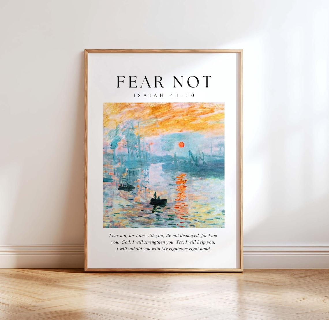 Isaiah 41 10 Bible Verse Christian Poster for Home Wall Decor - Walmart.com