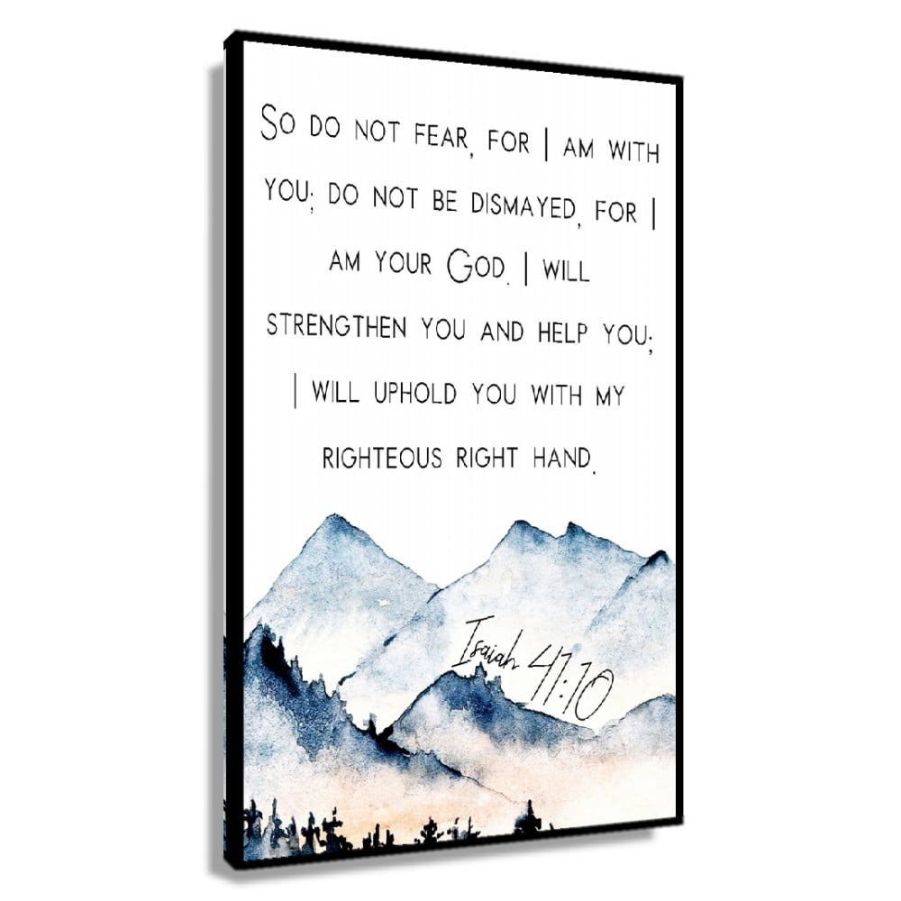 Isaiah 4110 Mountain Bible Verse Wall Art Christian Scripture Wall ...