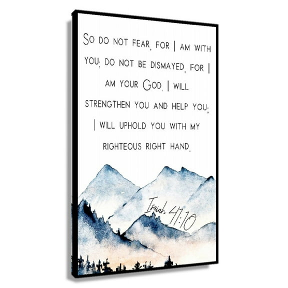 Isaiah 4110 Mountain Bible Verse Wall Art Christian Scripture Wall Decor Bible Verse Painting Canvas Panels Modern Decoration Giclee Artwork
