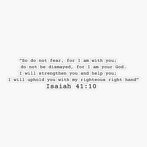 Isaiah 4110 Sticker