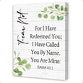 thumbnail image 1 of Isaiah 43:1 Fear Not for I Have Redeemed You Wall Art,Christian Inspirational Wall Decor,Religious Bible Verse Wall Art,Scripture Canvas Wall Decor for Home Room Office Church, 1 of 6