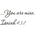 Isaiah 431 TOT967 Wall and Home Scripture, Lettering, Quotes