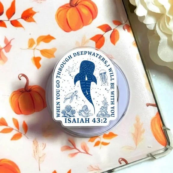 Isaiah 43 2 Phone Grip, When You Go Through Deep Waters Christian Faith Aesthetic Magnetic