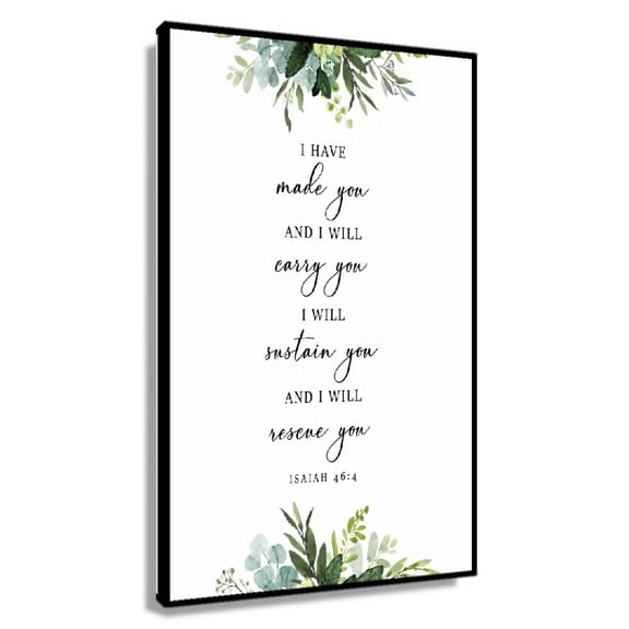Isaiah 46 4 I Have Made You Bible Verse Printable Wall Art, Scripture Christian Wall Decor, Christian Gift, Housewarming Dining Room Artwork