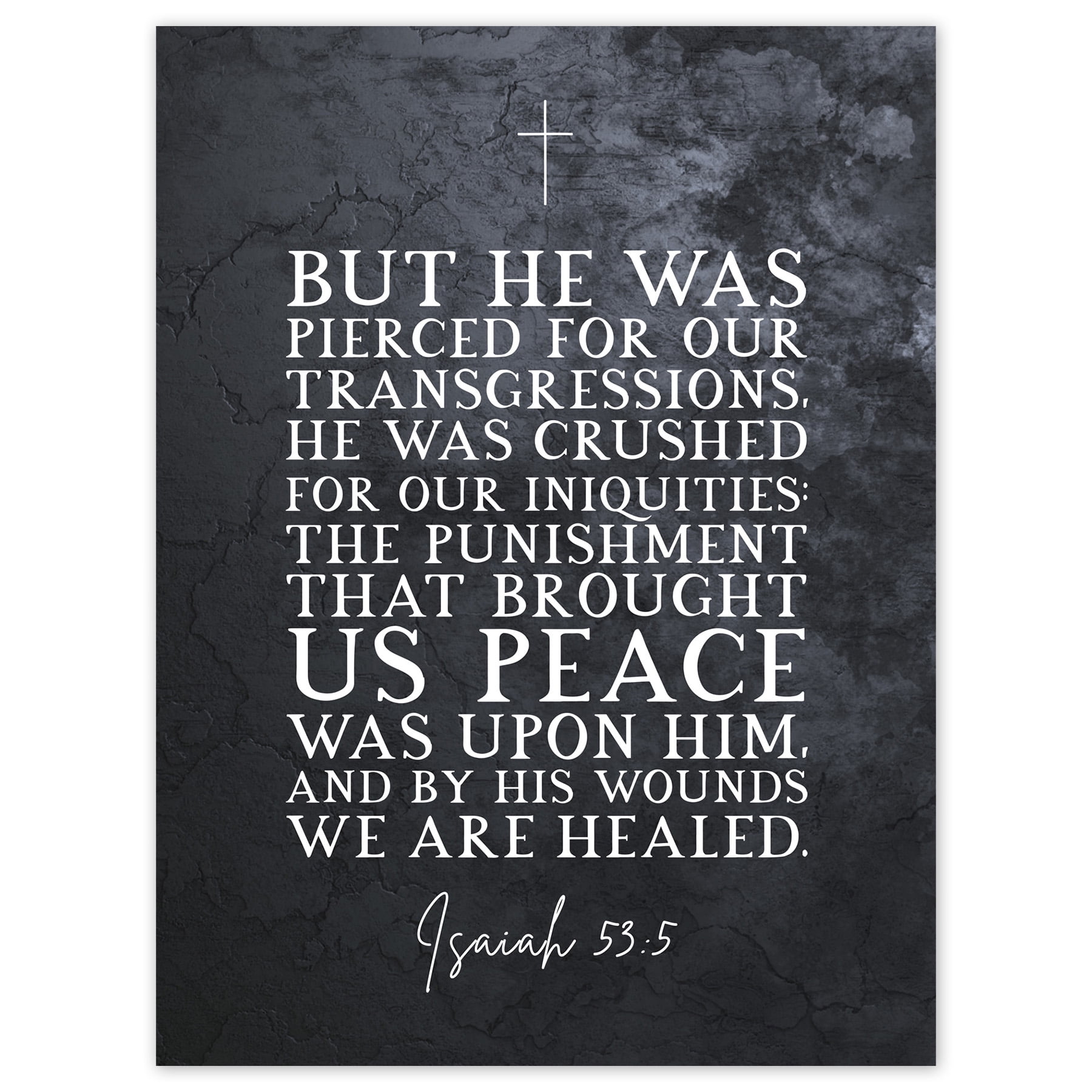Isaiah 535 By His Wounds We Are Healed Christian Bible Verse Quote