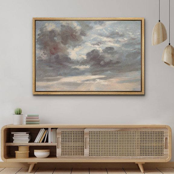 Pastel Abstract Cloud Sky Poster, Unframed Size 24x36