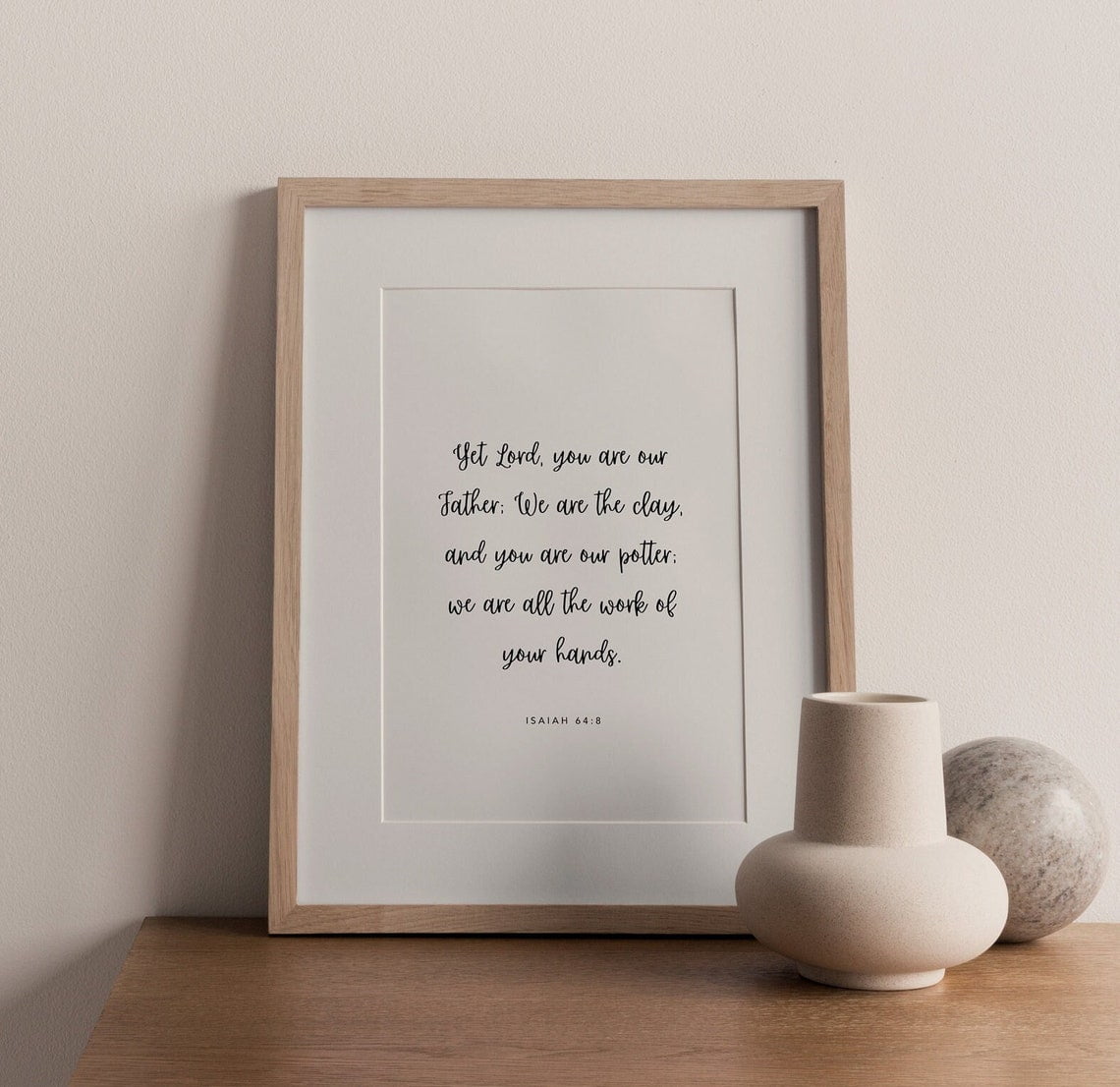 Isaiah 64:8 You Are The Potter I Am The Clay Bible Verses Minimal ...