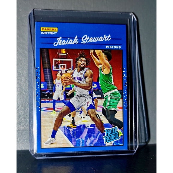 Isaiah Stewart 2020-2021 Panini NBA Instant #16 Rated Rookie Retro Card 1/3558