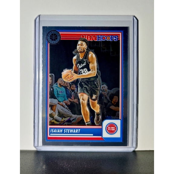 Isaiah Stewart 2023-24 Panini Premium Stock NBA Hoops #161 Card Detroit Pistons
