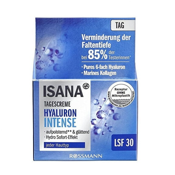 Isana Hyaluron Intense Day Cream Spf 30 50 ml