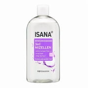 Isana Makeup Remover 3 in 1 Micellar Water Alcohol Free Dry & Sensitive Skin 400ml
