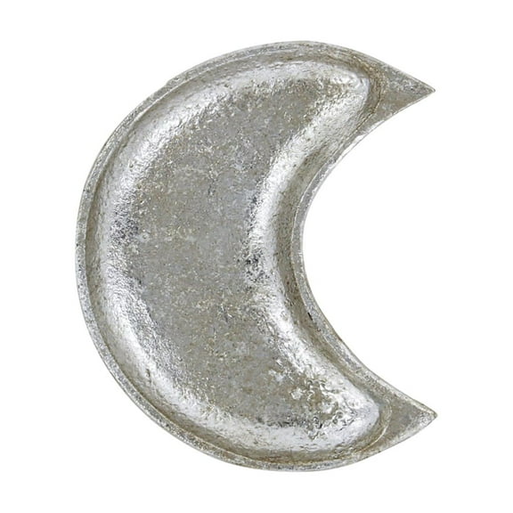 Isano Silver Cast Iron Crescent Moon Dining Table Tray