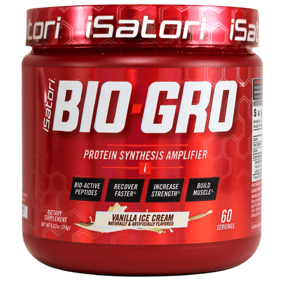Isatori Bio-Gro, Protein Synthesis Amplifier, Vanilla Ice Cream, 4.02 oz (114 g)