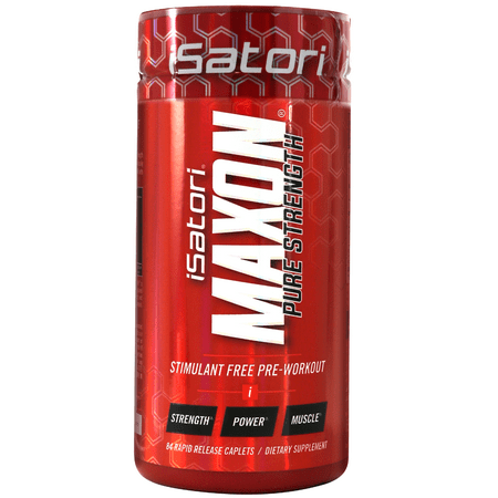 iSatori Maxon Pre Workout Stimulant Free - Pure Strength Muscle Gainer Lasting Energy For Men and Women Keto Friendly - Dietary Supplement - 84 Caps