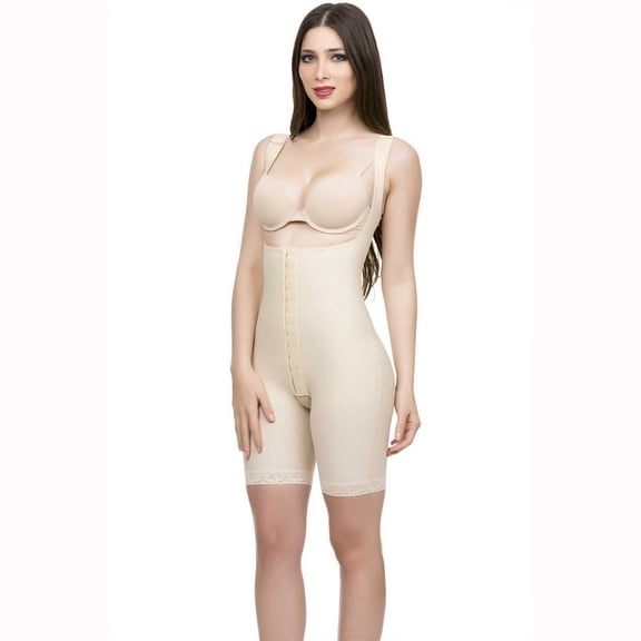 Isavela BE13 High Back Buttocks Enhancer w/ Hook & Eye-XS-Beige