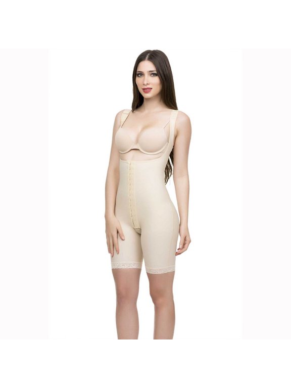 BE13 High Back Buttocks Enhancer w/ Hook & Eye-XS-Beige