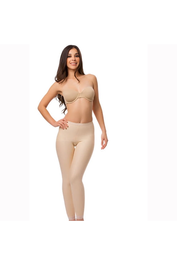 GR08 Stage 2 High Waist Girdle Ankle Length - Large - Beige