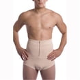 thumbnail image 1 of Isavela MG01 Front Center Zipper Abdominal Brief, Beige - Large, 1 of 1
