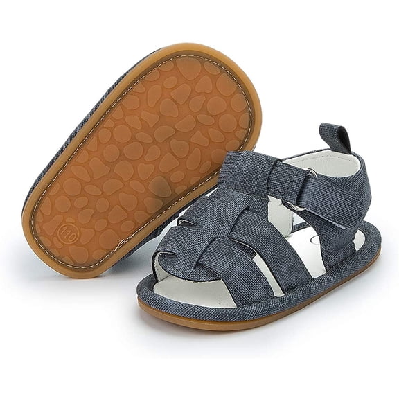 Isbasic Infant Baby Boys Girls Summer Beach Sandals Breathable Athletic Anti-slip Soft Sole Newborn First Walker Crib Shoes