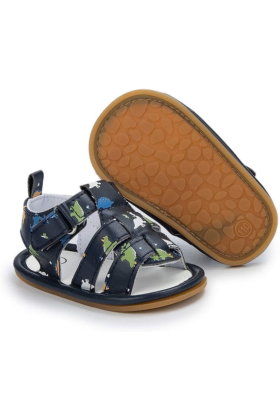 Isbasic Infant Baby Boys Girls Summer Beach Sandals Breathable Athletic Anti-slip Soft Sole Newborn First Walker Crib Shoes