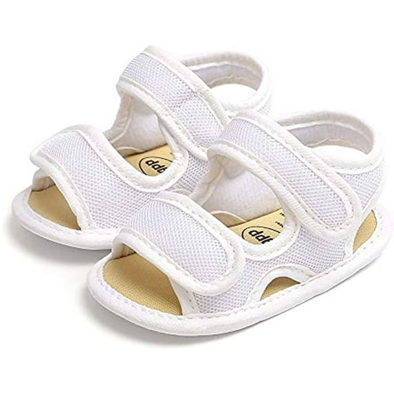 Isbasic Infant Baby Boys Girls Summer Beach Sandals Breathable Athletic Anti-slip Soft Sole Newborn First Walker Crib Shoes