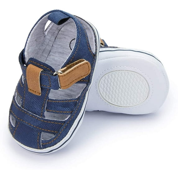 Isbasic Infant Baby Boys Girls Summer Beach Sandals Breathable Athletic Anti-slip Soft Sole Newborn First Walker Crib Shoes