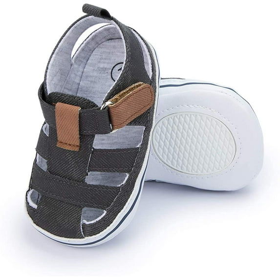 Isbasic Infant Baby Boys Girls Summer Beach Sandals Breathable Athletic Anti-slip Soft Sole Newborn First Walker Crib Shoes