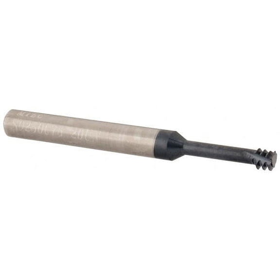 Iscar 1/4-20 Internal/External 20 TPI 1/4" Shank 3-Flute RH Solid Carbide Helical Flute Thread Mill