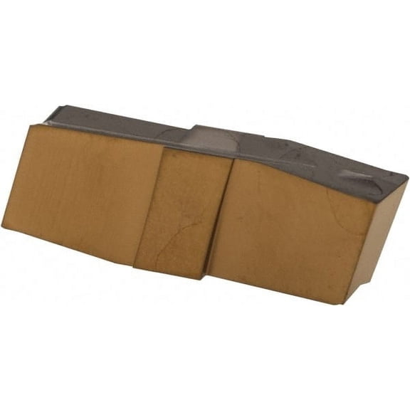 Iscar 270010GIP Grade IC808, 2.7mm Cutting Width Carbide Grooving Insert 13mm Max Depth of Cut, Neutral, 0.1mm Corner Radius, TiAlN Finish