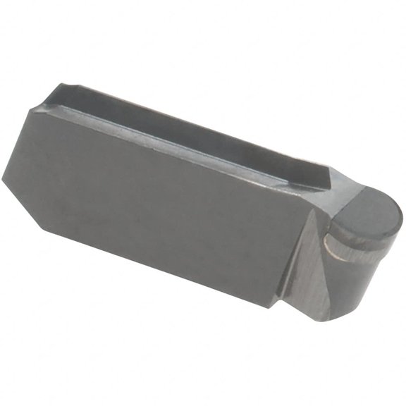 Iscar 300K150GITM Grade IB50, 3mm Cutting Width CBN Grooving Insert 0.3mm Max Depth of Cut, Neutral, 1.5mm Corner Radius, Uncoated