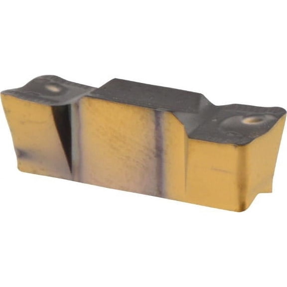 Iscar 635080GRIP Grade IC808, 6.35mm Cutting Width Carbide Grooving Insert 3.8mm Max Depth of Cut, Neutral, 0.8mm Corner Radius, TiAlN Finish